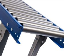 Gravity roller conveyors